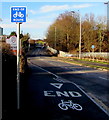 End of cycle route, Gresty Road, Crewe