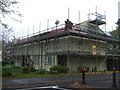 Houses being repaired, Great Greens Lane, Clayton Brook