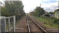 The tracks at Brampton station - Ipswich bound