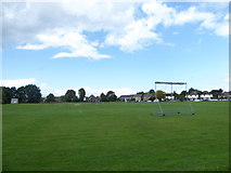 TQ1263 : Cricket field, West End Common by Basher Eyre