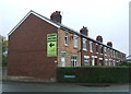 Terraced housing on Golden Hill Lane