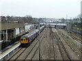 Railway eastwards from West Hampstead Thameslink