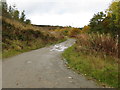 The metalled minor road ends here but this track continues on to Succoth Farm