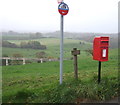 Elizabeth II postbox on Long Lane, Pleasington