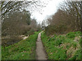 Path along bund around Mudchute