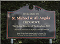 SE3463 : St Michael & All Angels, Copgrove - Notice board by John Salmon