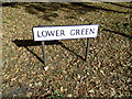TL8930 : Lower Green sign by Geographer