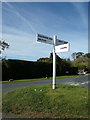 TL8930 : Signpost on Lower Green by Geographer