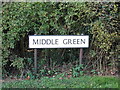 Middle Green sign