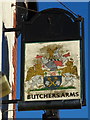 Sign for the Butchers Arms, Mossley