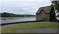 Boat house at the Foulridge Upper Reservoir