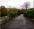 West along Gypsy Lane, Pentrepiod, Torfaen