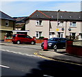 Red pillarbox on a Pontymister corner