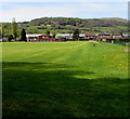 ST2489 : Pontymister Cricket Club cricket field and pavilion by Jaggery