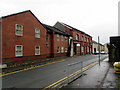 SS6797 : Brick buildings on the east side of Market Street, Morriston, Swansea by Jaggery