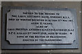 TG1421 : WW1 memorial plaque by Ian S