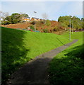 Path towards a multi-use sports court, Pant-yr-awel