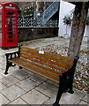 Memorial bench in Twyn Square, Usk