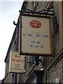 Sign for the Woolpack public house, Huddersfield