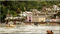 SX8654 : Dittisham from the river, 2 by Jonathan Billinger