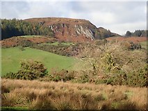 H9917 : The crags of Slievebrack viewed from Church Road by Eric Jones