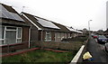 Rooftop solar panels, Elm Crescent, Bryntirion