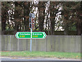 TL8923 : Roadsigns on the A120 Coggeshall Road by Geographer