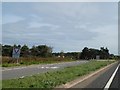 Eastbound exit slip road from A11 at Red Lodge