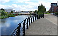 Short offshoot of the River Aire in Leeds