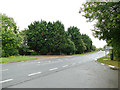 SP2259 : Junction of Sand Barn Lane with the A46 by Stephen Craven