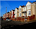 Sunny side of Wyndham Terrace, Risca