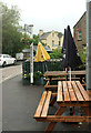 Unused picnic tables, Harbertonford