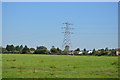 Pylon in field