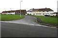 Houses set back from Heol-y-frenhines, Bridgend