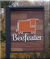 Sign for the Beefeater Yeadon Stoops