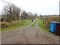 Farm drive leading south from the Ballydonety Road