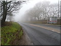 Bus stop and shelter on Pool Bank New Road (A658)