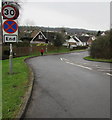 Start of the 30 zone at the eastern end of Roman Road, Caerwent