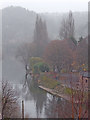 A misty River Severn near Bridgnorth in Shropshire