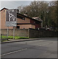 Direction signs alongside the A472, Tredomen