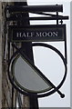 Sign for the Half Moon, Pool in Wharfedale