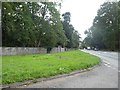 Wall of Belton House grounds by A607