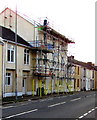 Scaffolding on 1126 Neath Road, Plasmarl, Swansea