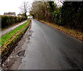 West along Llangewydd Road, Bryntirion, Bridgend