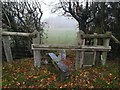 Stile on footpath from Beech Farm