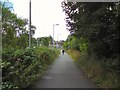 SJ8590 : Footpath to East Didsbury tram terminus by Gerald England