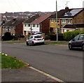 Rooftop solar panels, Merlin Crescent, Bridgend