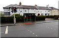 TrawsCymru bus shelter, Newgate Street, Llanfaes, Brecon