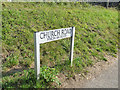 Bilingual sign, Church Road, Charlestown