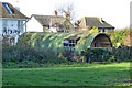 Back garden Nissen hut